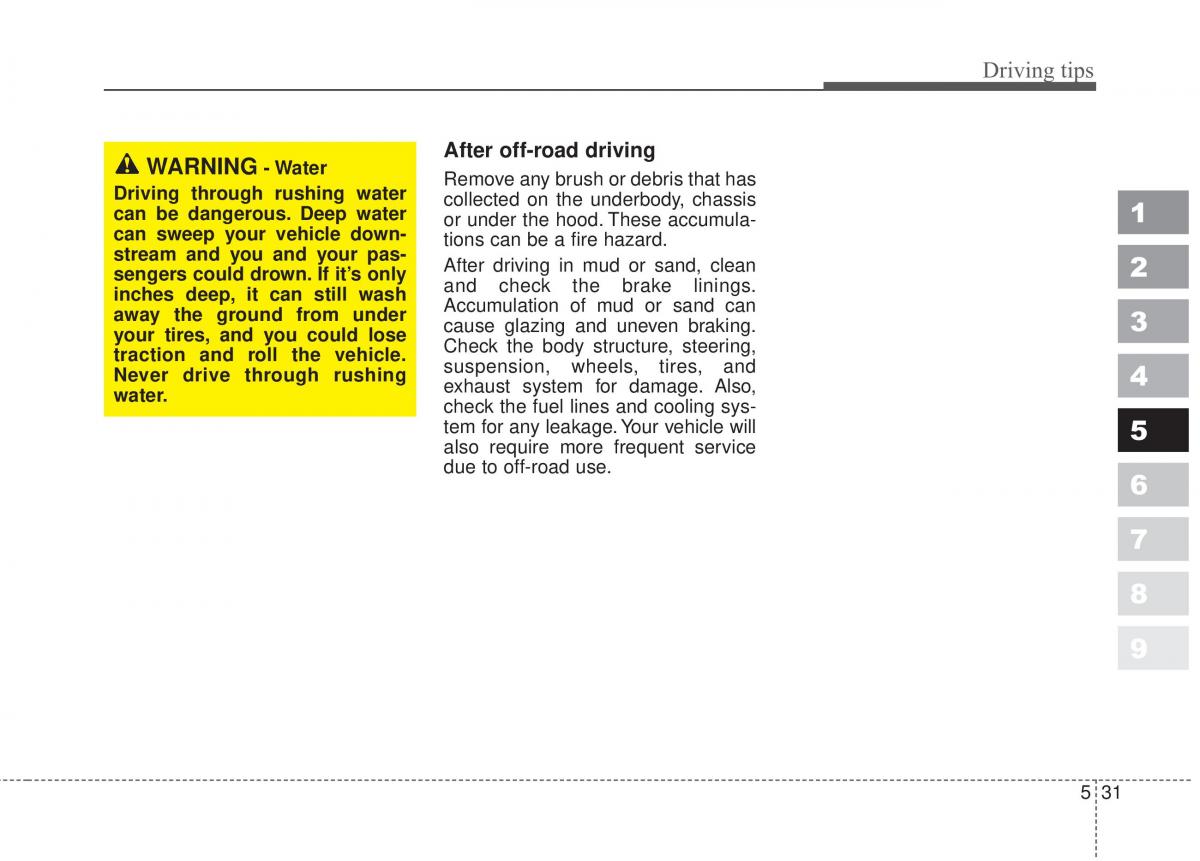 Kia Sportage II 2 owners manual / page 263