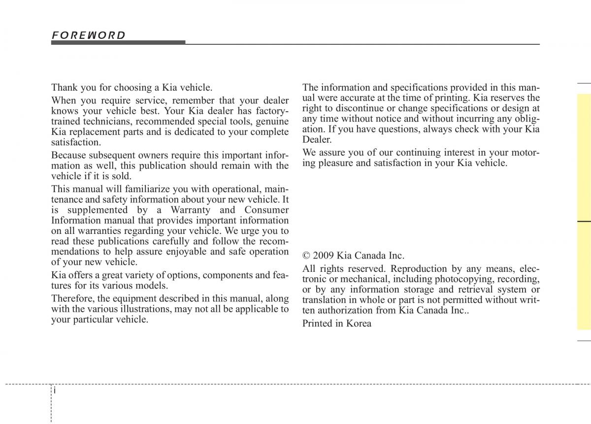 manual  Kia Sportage II 2 owners manual / page 2