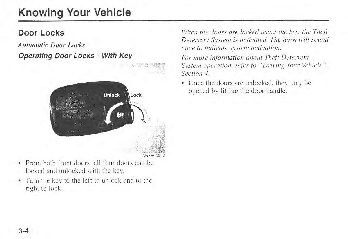 manual  Kia Sportage I 1 owners manual / page 14