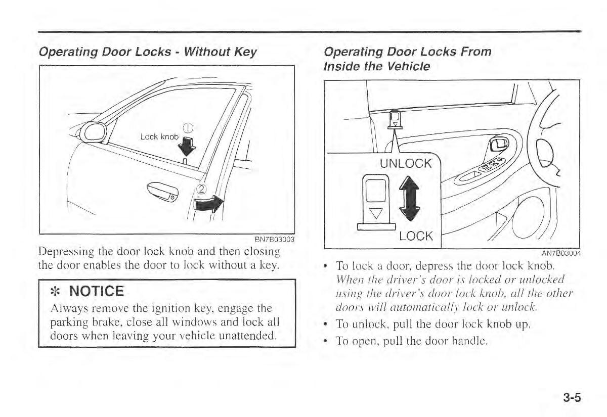 Kia Sportage I 1 owners manual / page 15