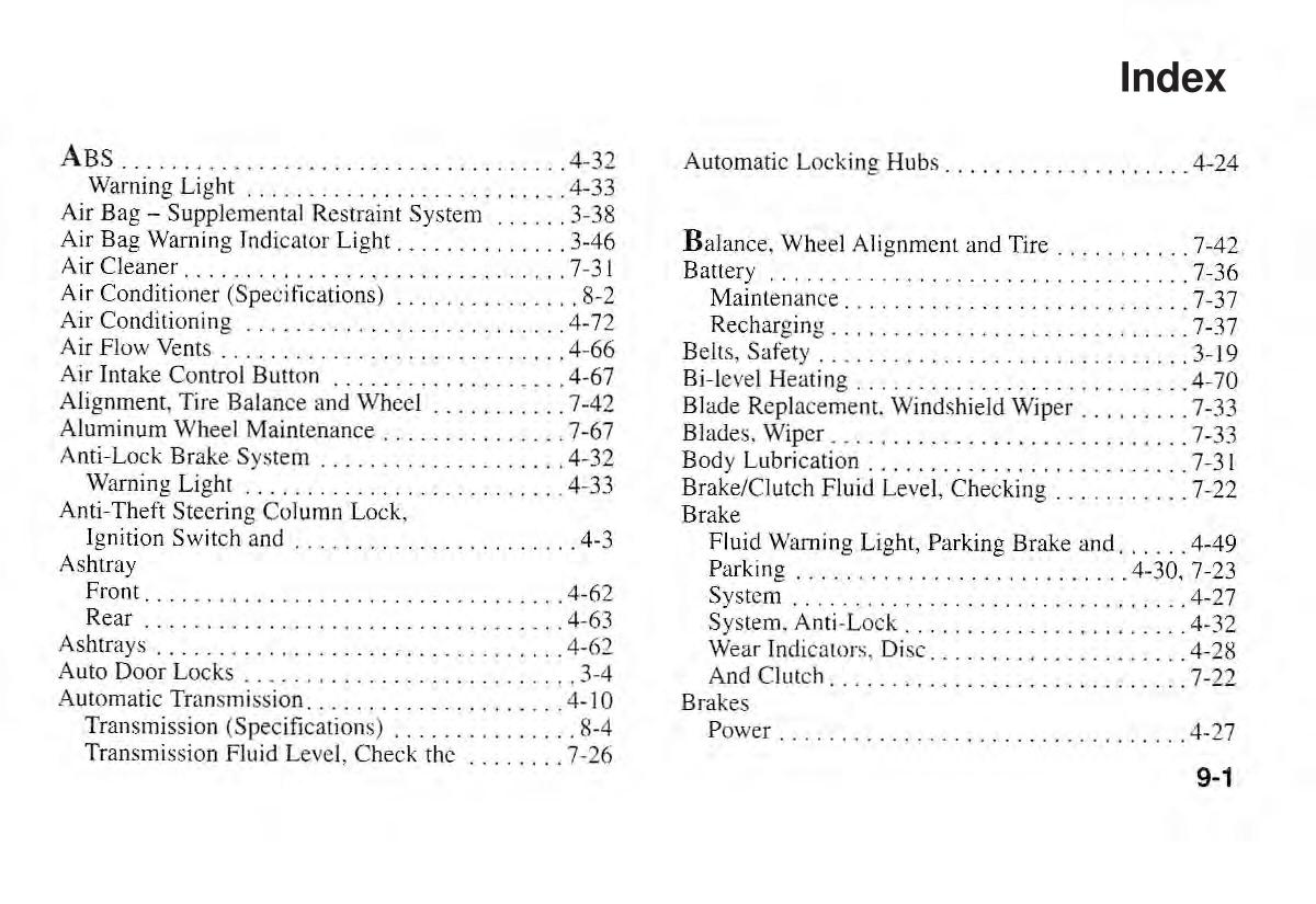 manual  Kia Sportage I 1 owners manual / page 282