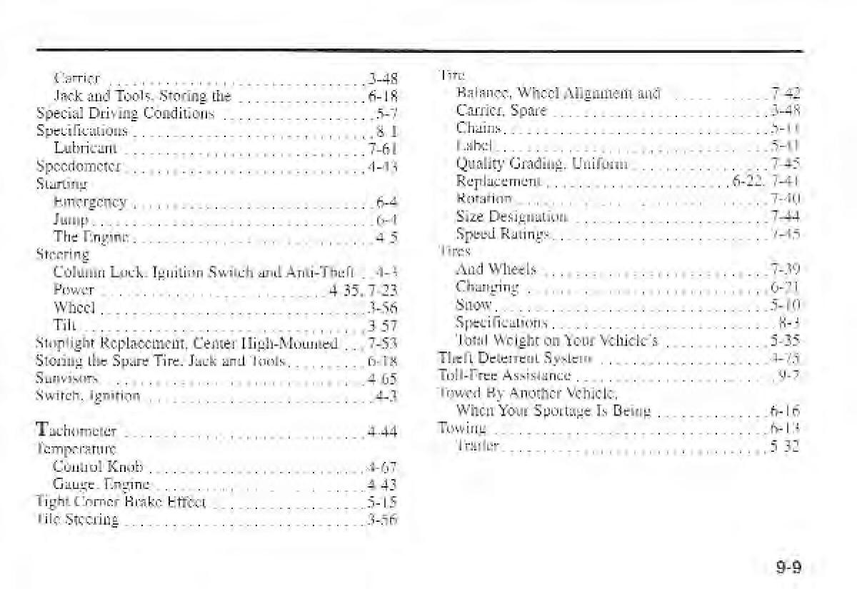 Kia Sportage I 1 owners manual / page 290