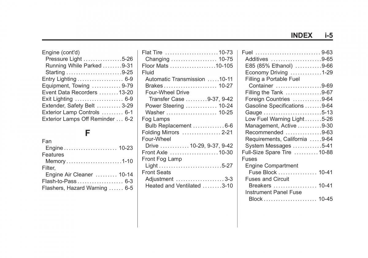 Chevrolet Suburban owners manual / page 535