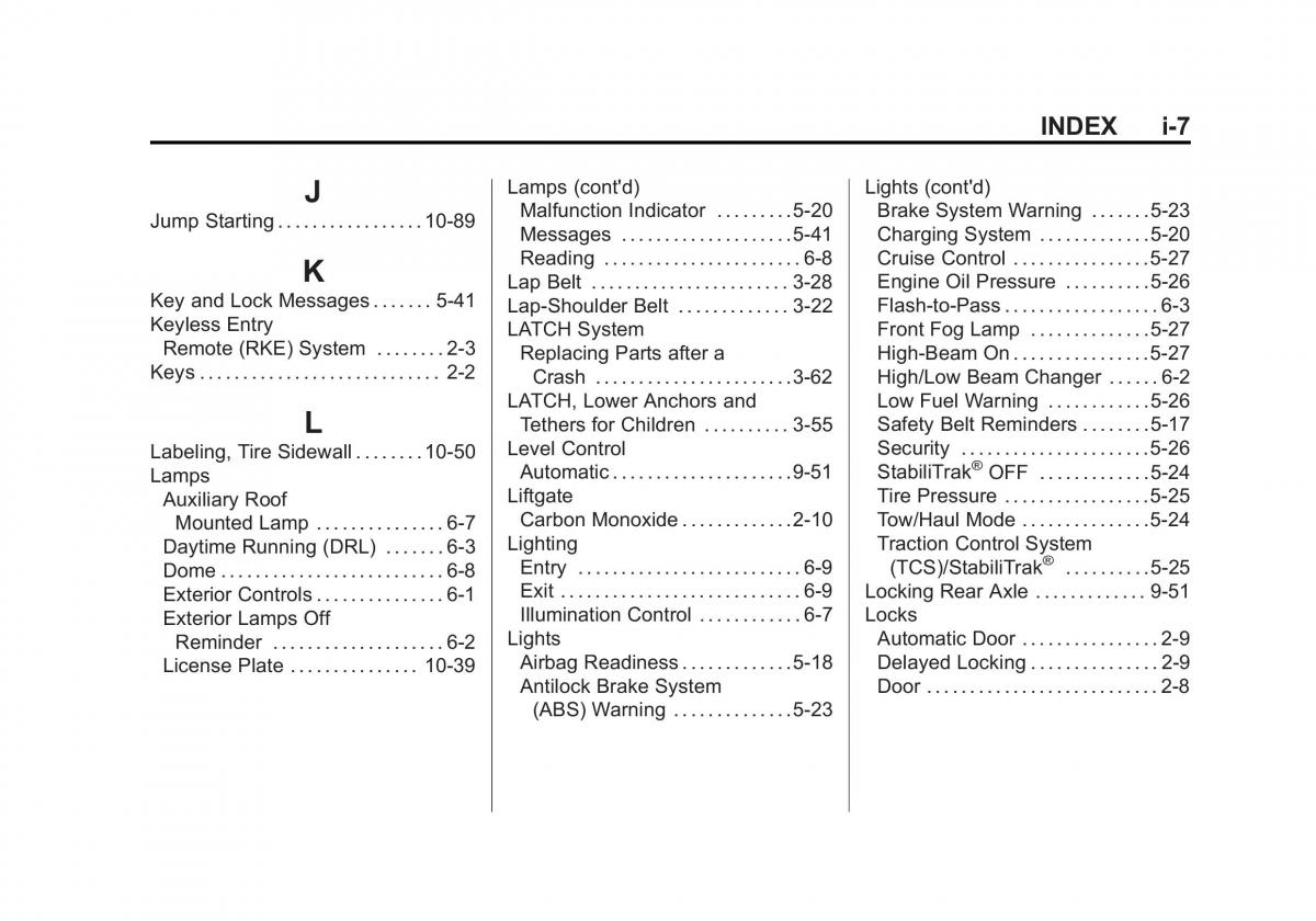 Chevrolet Suburban owners manual / page 537