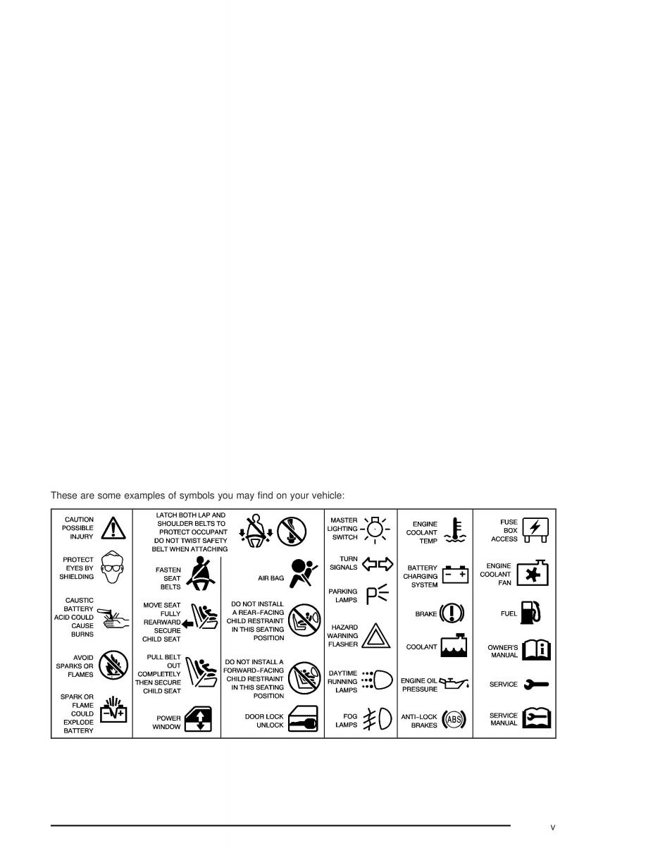 Chevrolet Aveo owners manual / page 5
