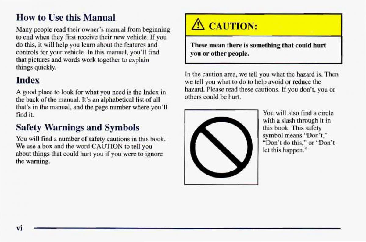 manual  Chevrolet Camaro IV 4 owners manual / page 8