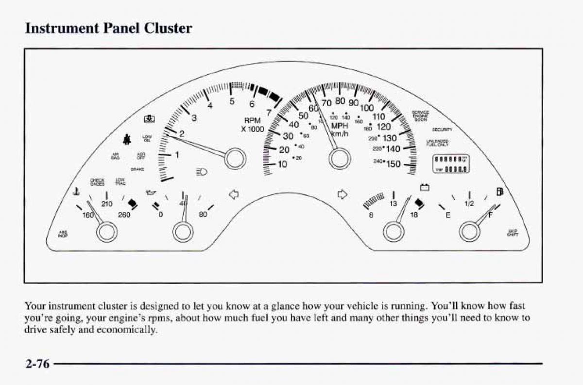 Chevrolet Camaro IV 4 owners manual / page 126