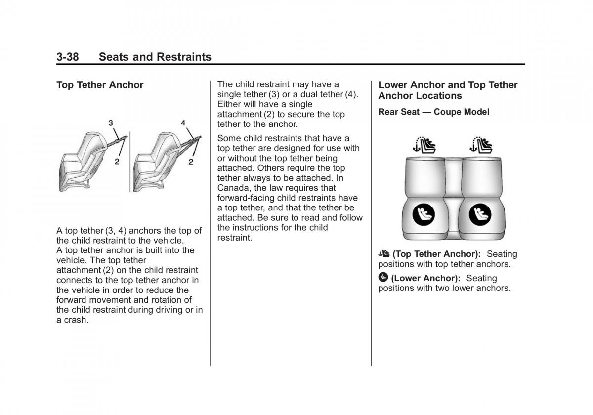 Chevrolet Camaro V 5 owners manual / page 89