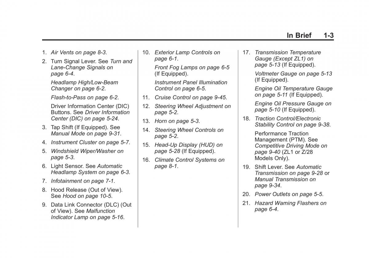 manual  Chevrolet Camaro V 5 owners manual / page 10