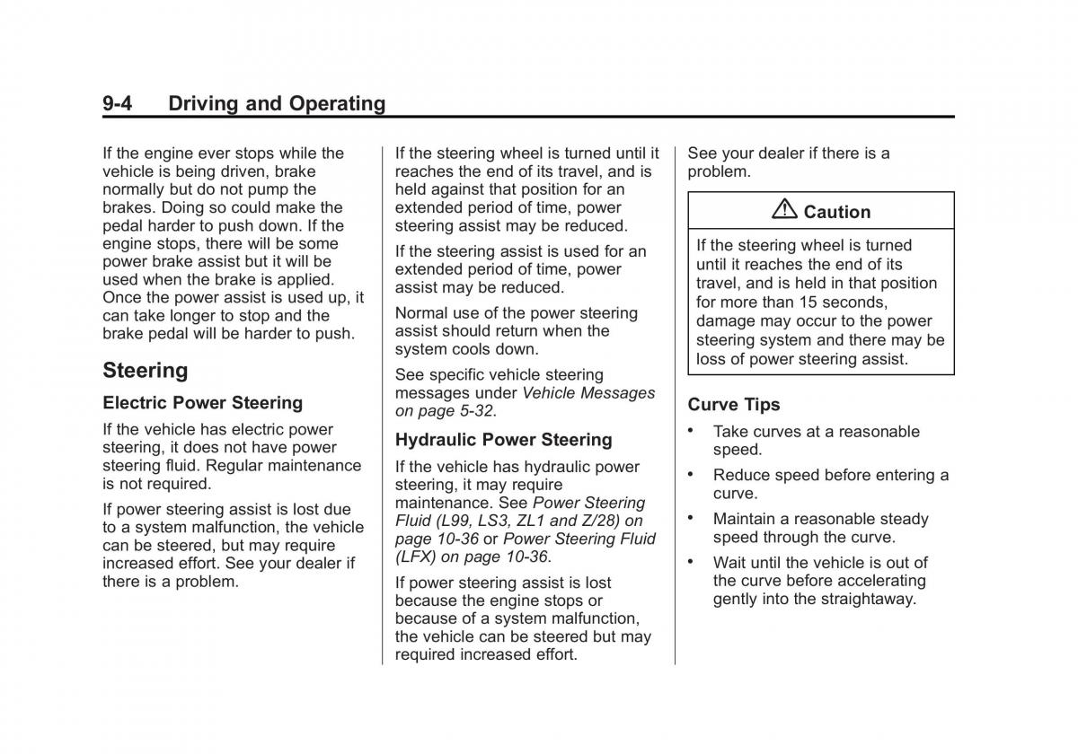 Chevrolet Camaro V 5 owners manual / page 205