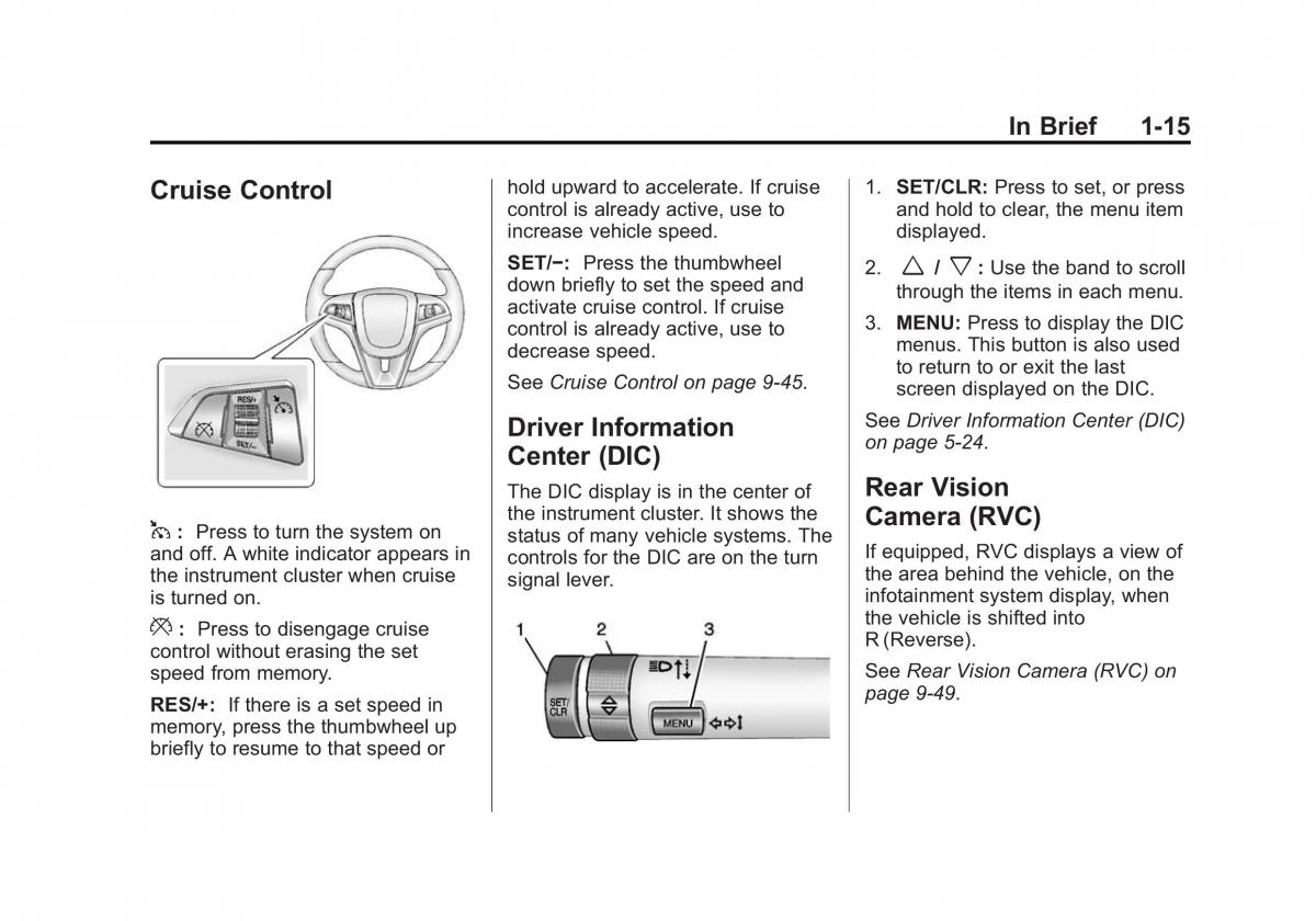 Chevrolet Camaro V 5 owners manual / page 22