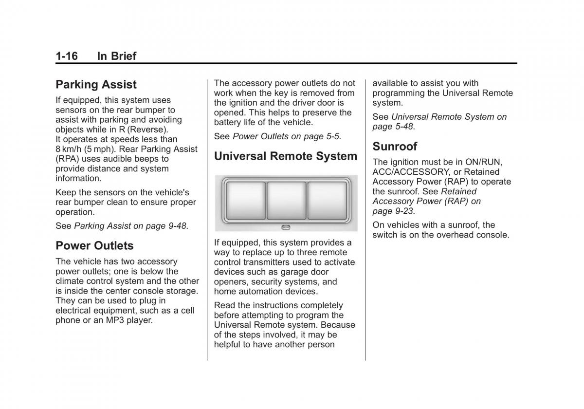 Chevrolet Camaro V 5 owners manual / page 23