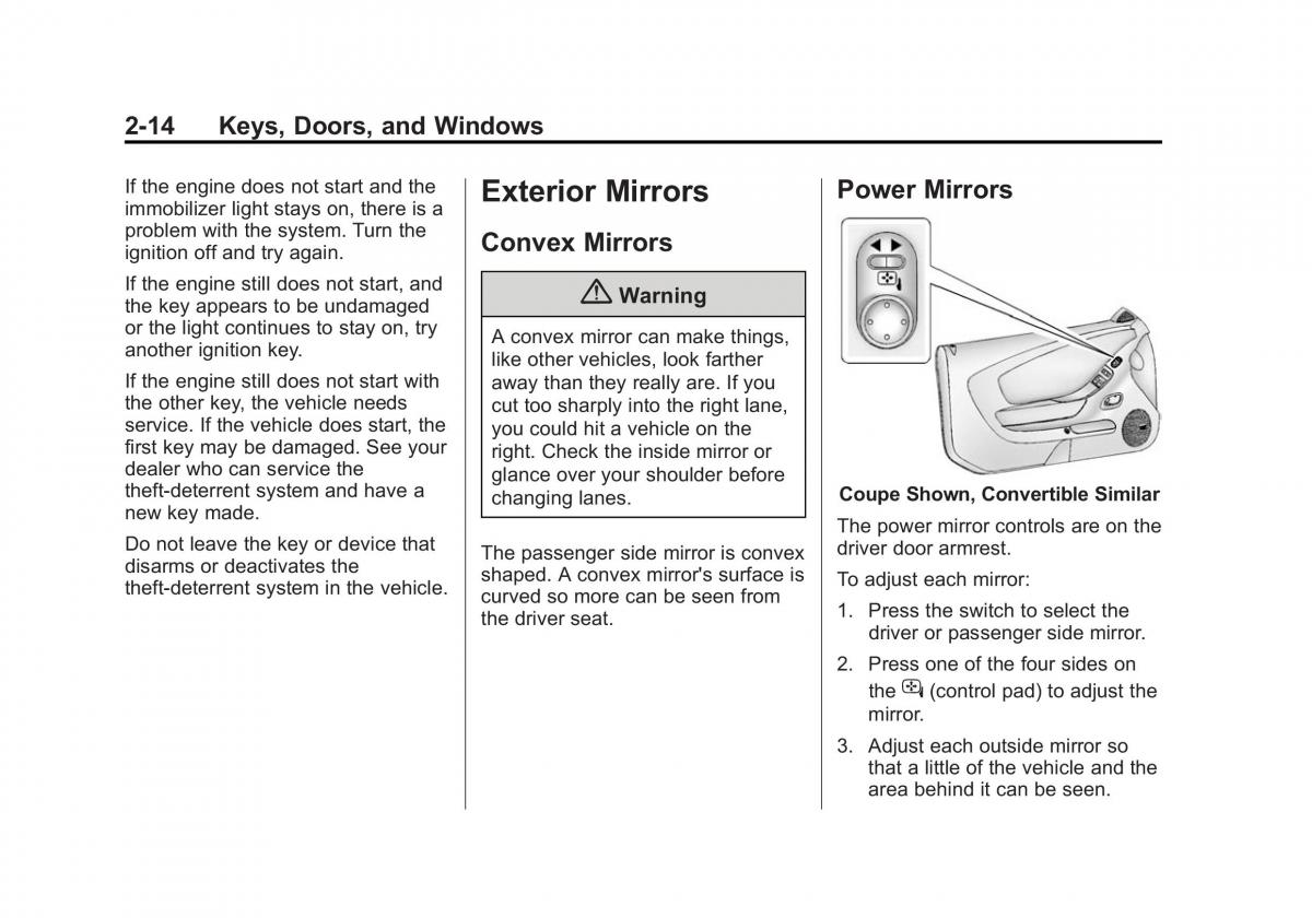 Chevrolet Camaro V 5 owners manual / page 41