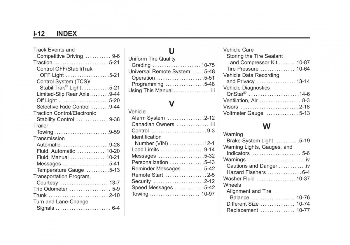 manual  Chevrolet Camaro V 5 owners manual / page 433