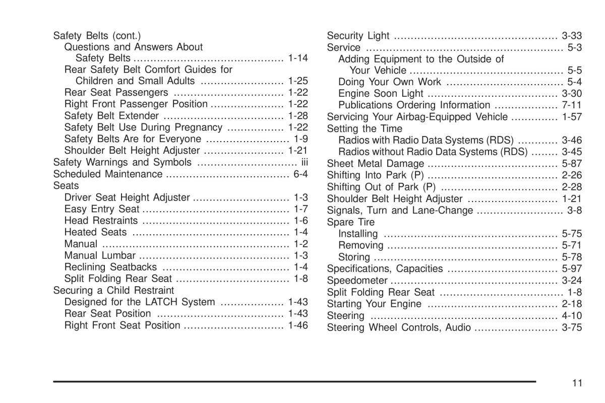 manual  Chevrolet Cobalt owners manual / page 357