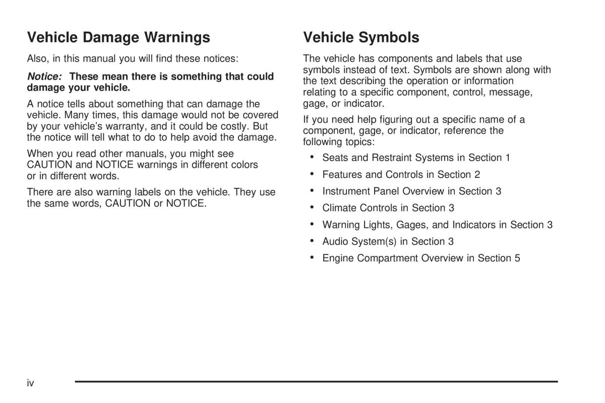manual  Chevrolet Cobalt owners manual / page 4