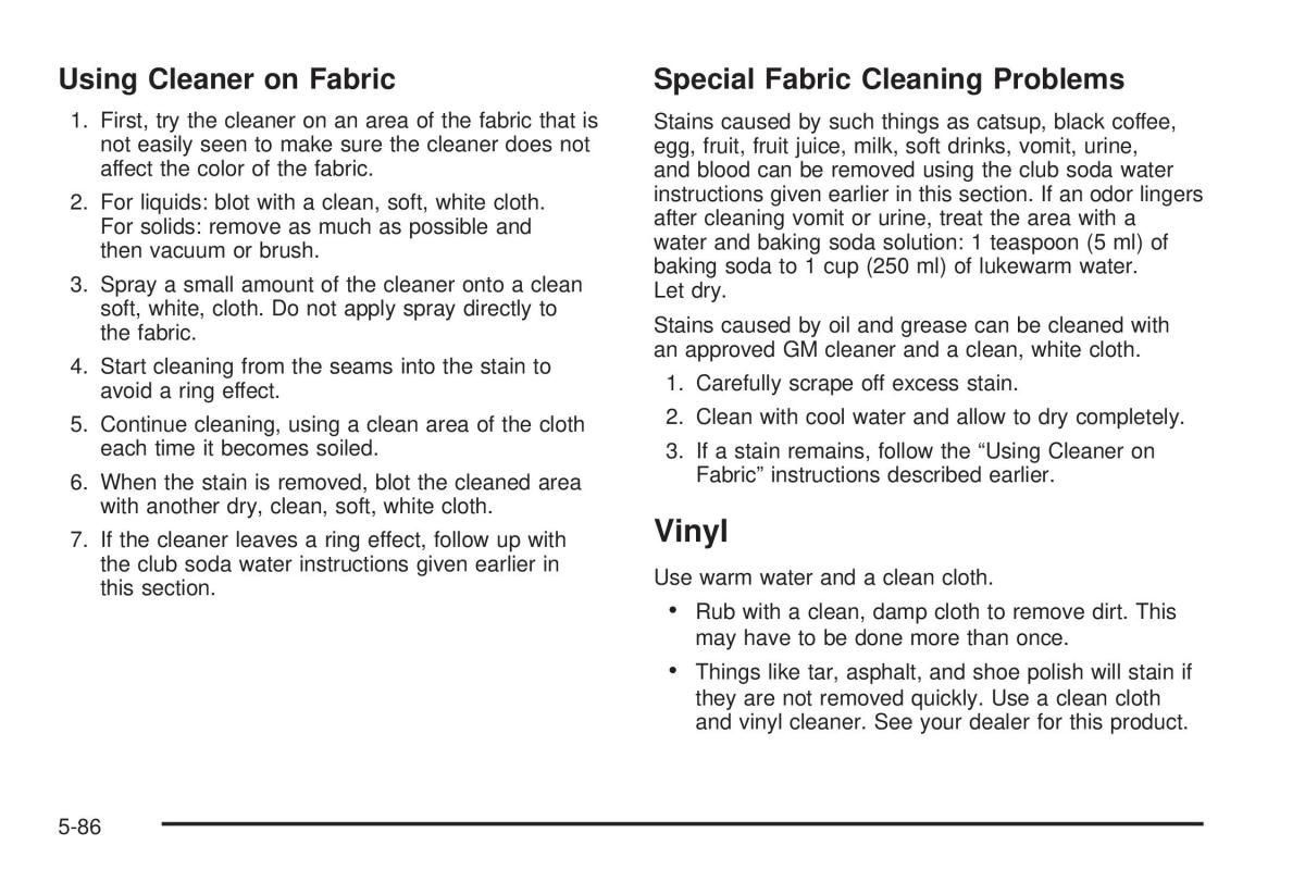 Chevrolet Astro II 2 owners manual / page 298