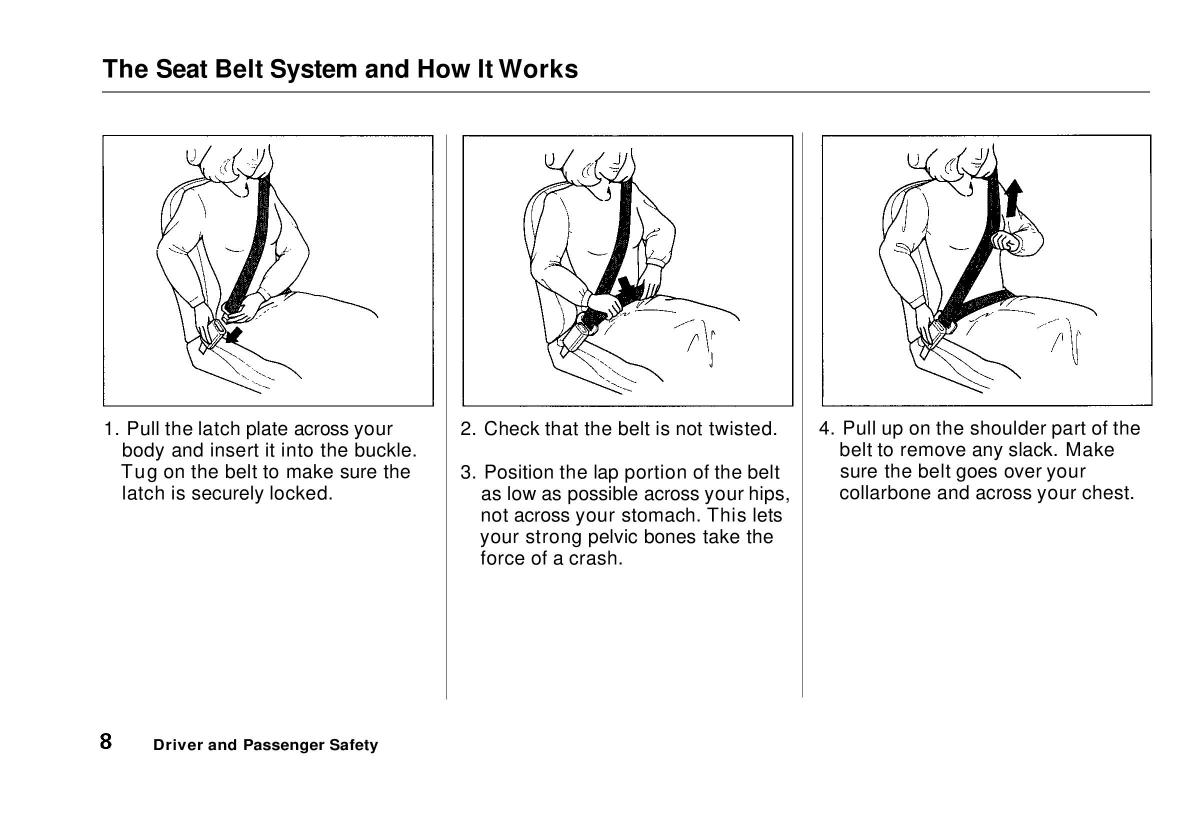 manual  Honda Civic VI 6 Hatchback owners manual / page 9