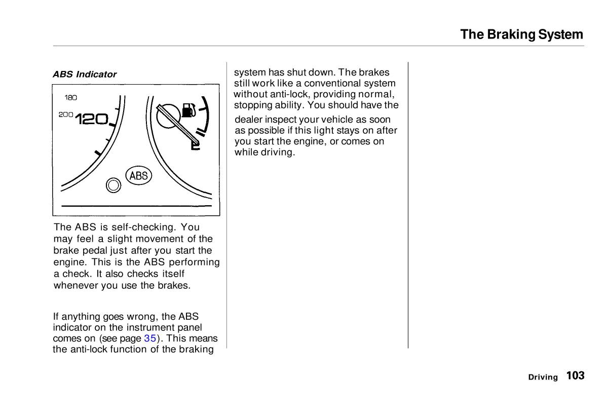 Honda Civic VI 6 Hatchback owners manual / page 99