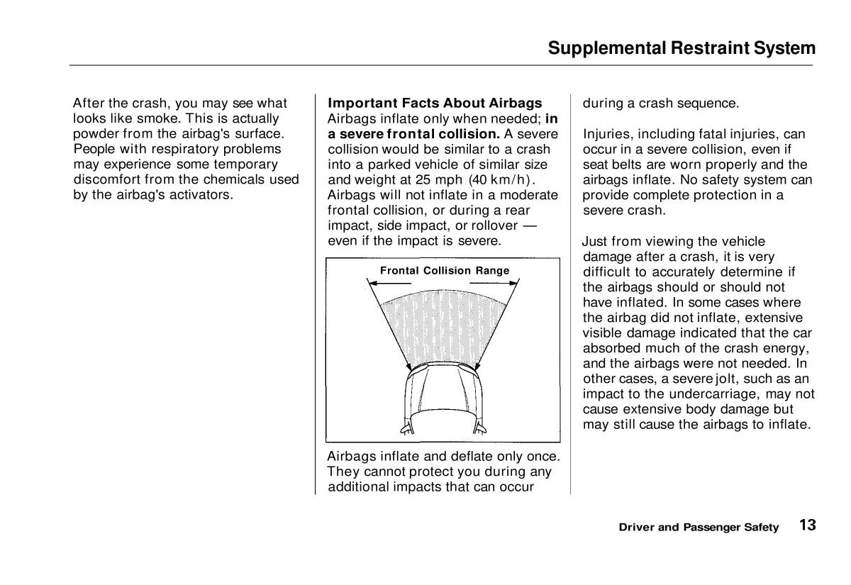 manual  Honda Civic VI 6 Hatchback owners manual / page 14