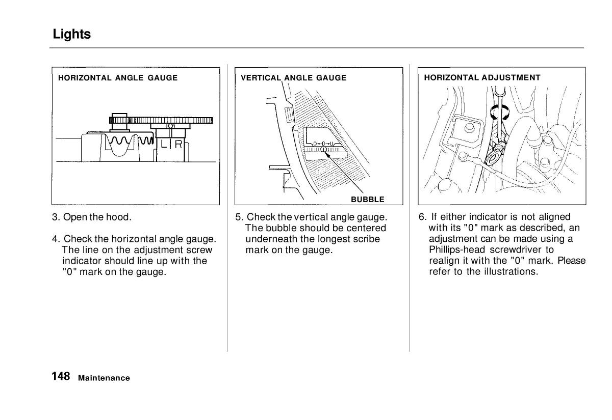 Honda Civic VI 6 Hatchback owners manual / page 143