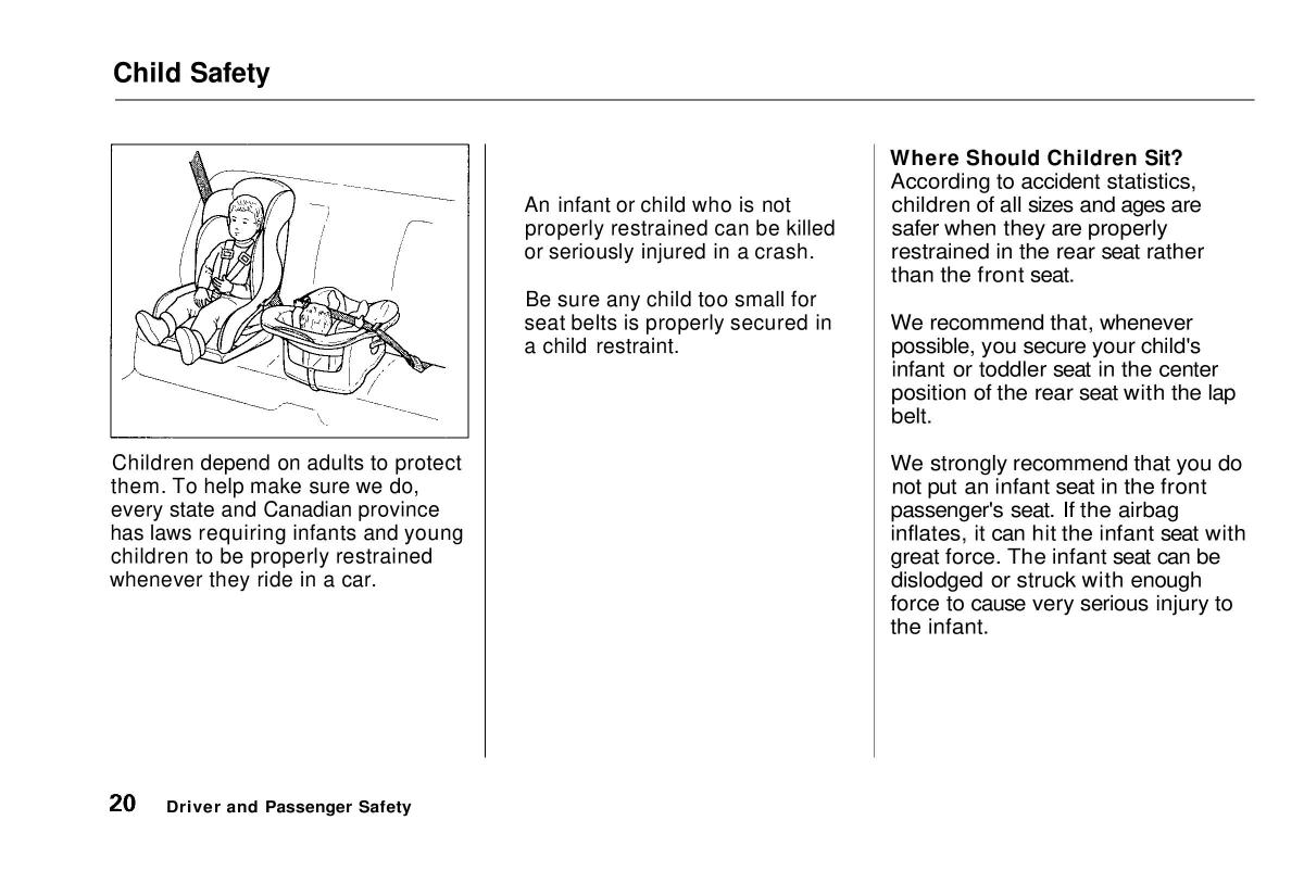 manual  Honda Civic VI 6 Hatchback owners manual / page 21