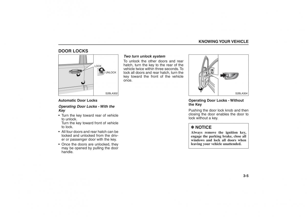 manual  Kia Sorento I 1 owners manual / page 14