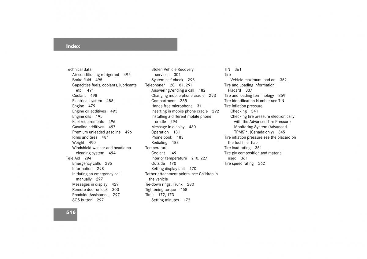 Mercedes Benz E Class W211 owners manual / page 517