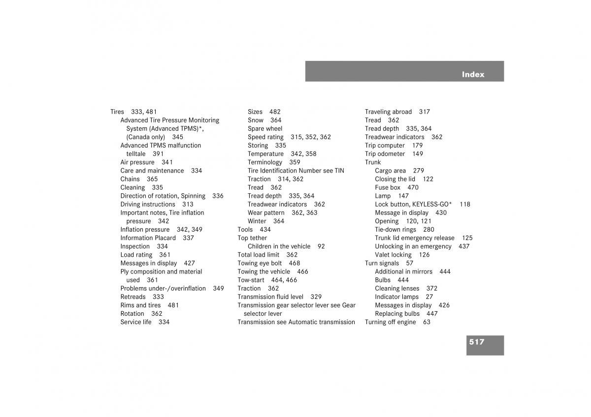 Mercedes Benz E Class W211 owners manual / page 518