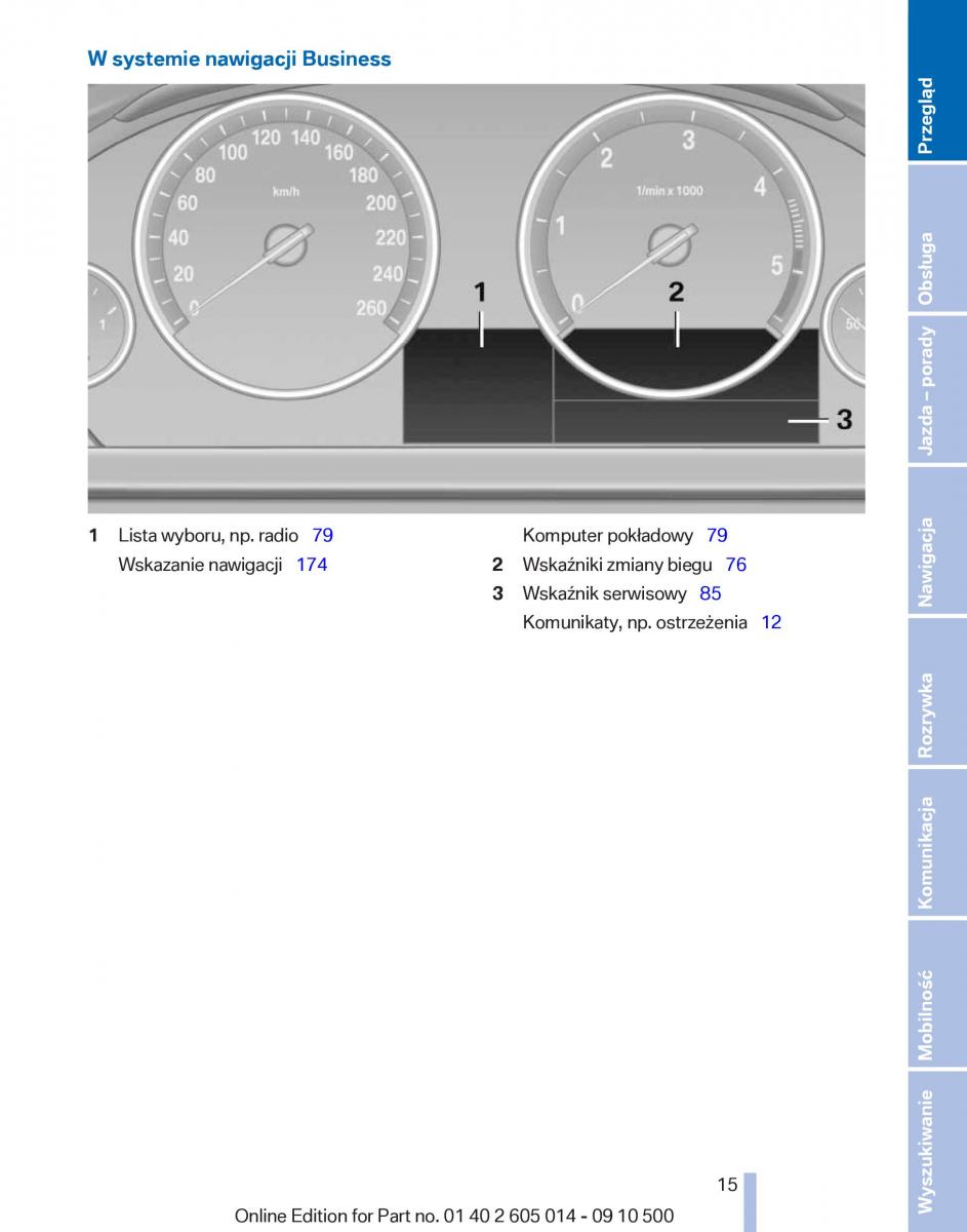 manual  BMW 5 F07 GT Gran Turismo instrukcja / page 15