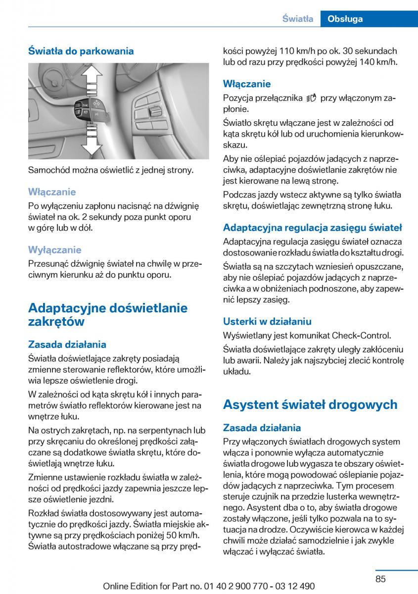 BMW 6 F13 Coupe instrukcja obslugi / page 85