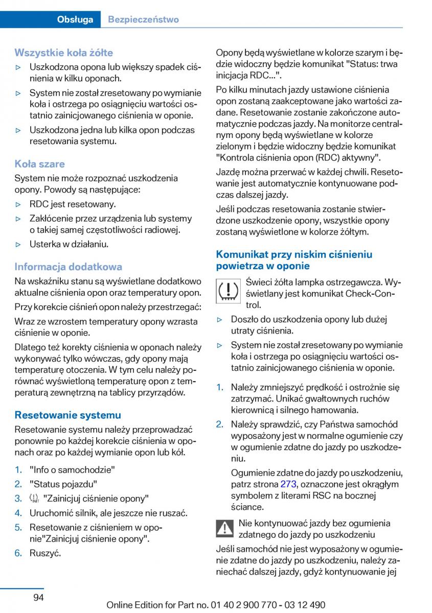 BMW 6 F13 Coupe instrukcja obslugi / page 94