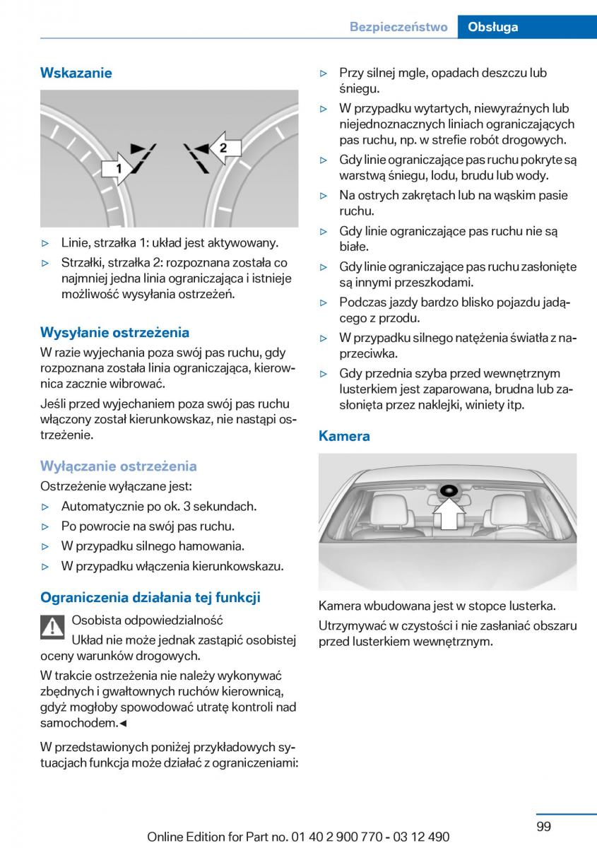 BMW 6 F13 Coupe instrukcja obslugi / page 99