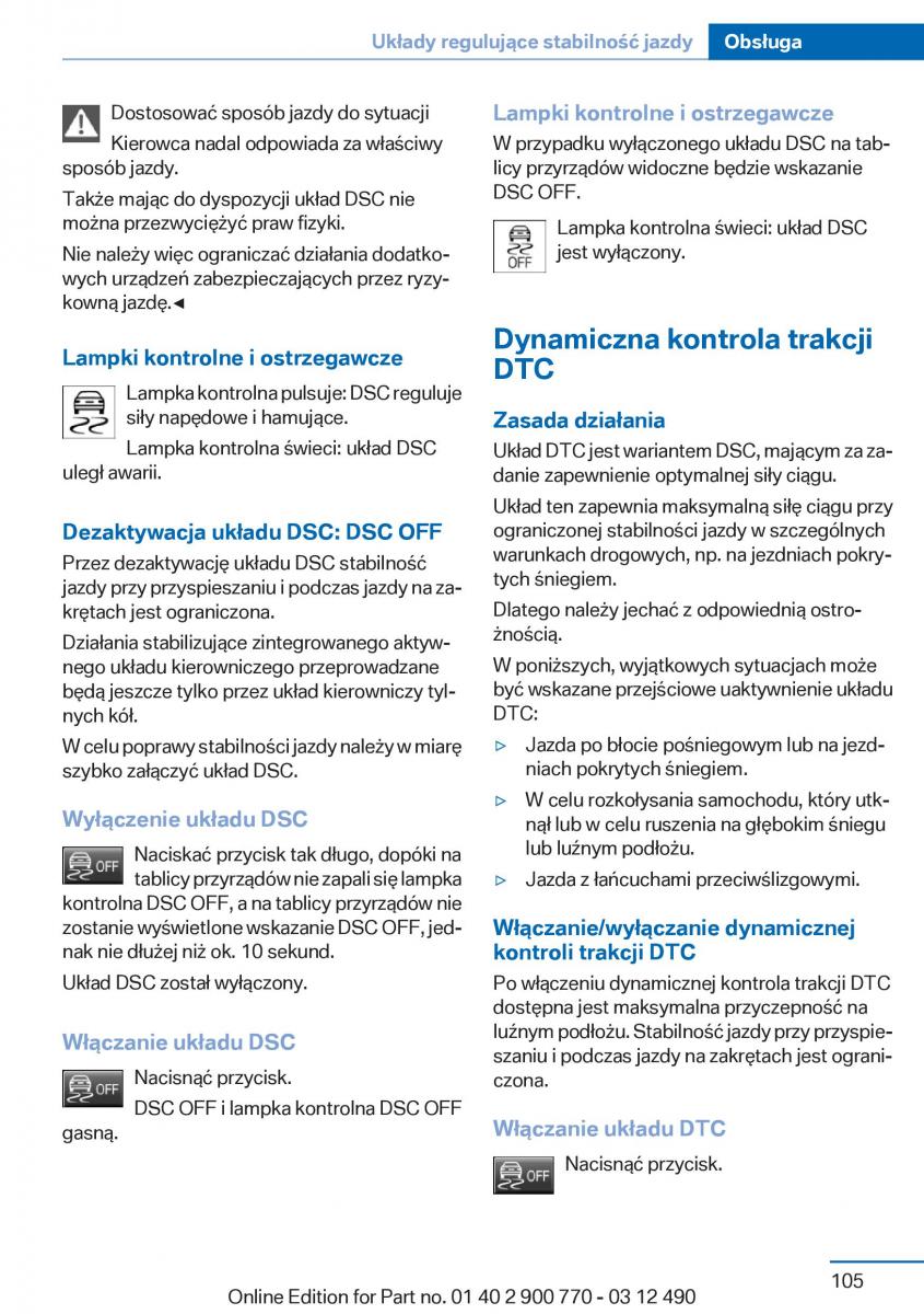 BMW 6 F13 Coupe instrukcja obslugi / page 105