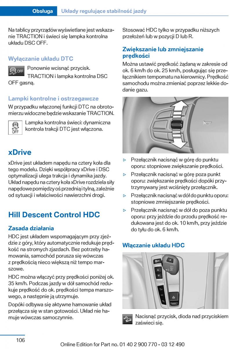 BMW 6 F13 Coupe instrukcja obslugi / page 106