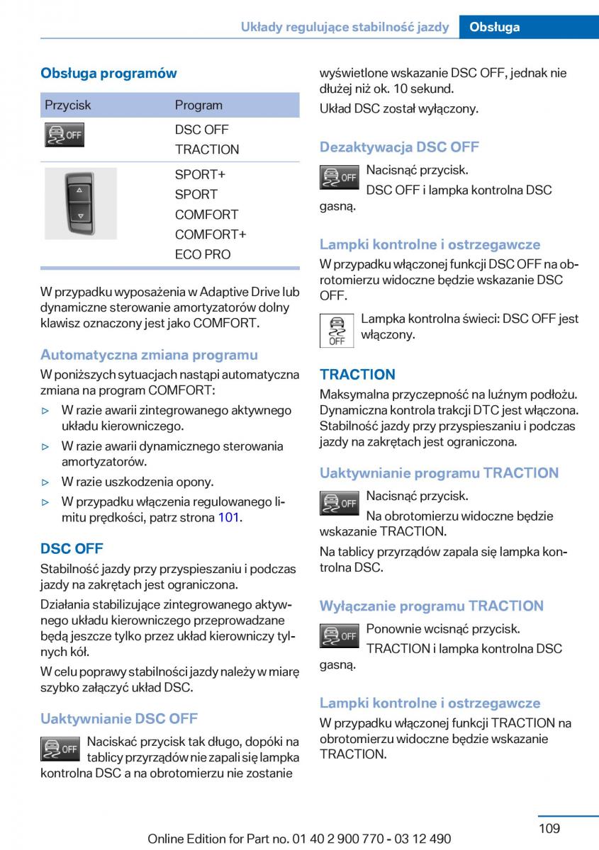 BMW 6 F13 Coupe instrukcja obslugi / page 109