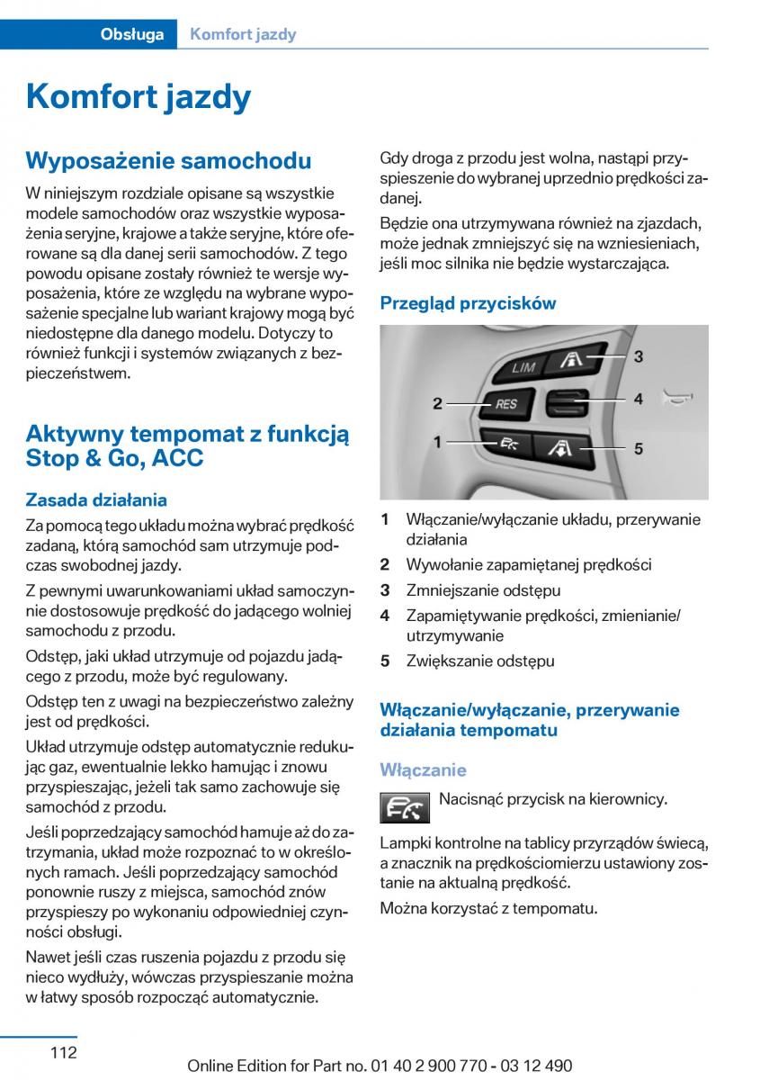 BMW 6 F13 Coupe instrukcja obslugi / page 112