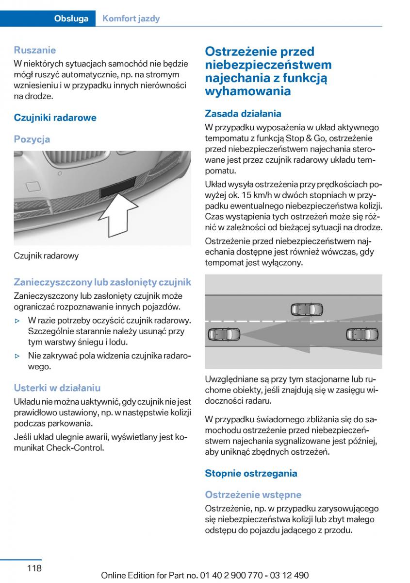 BMW 6 F13 Coupe instrukcja obslugi / page 118