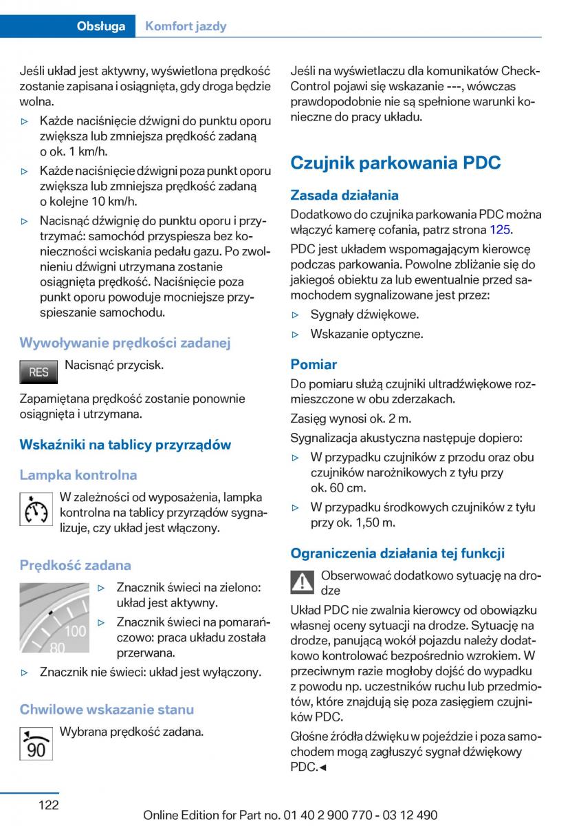 BMW 6 F13 Coupe instrukcja obslugi / page 122