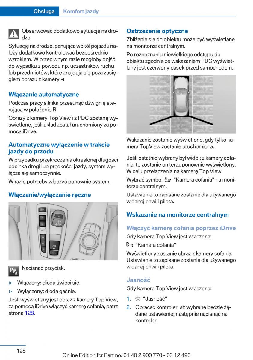 BMW 6 F13 Coupe instrukcja obslugi / page 128