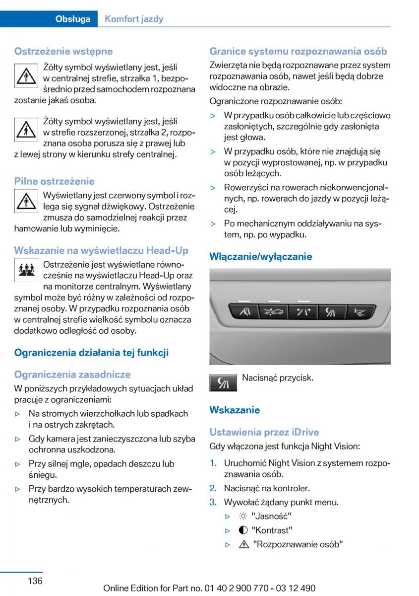 BMW 6 F13 Coupe instrukcja obslugi / page 136