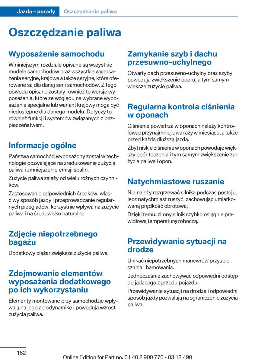 BMW 6 F13 Coupe instrukcja obslugi / page 162