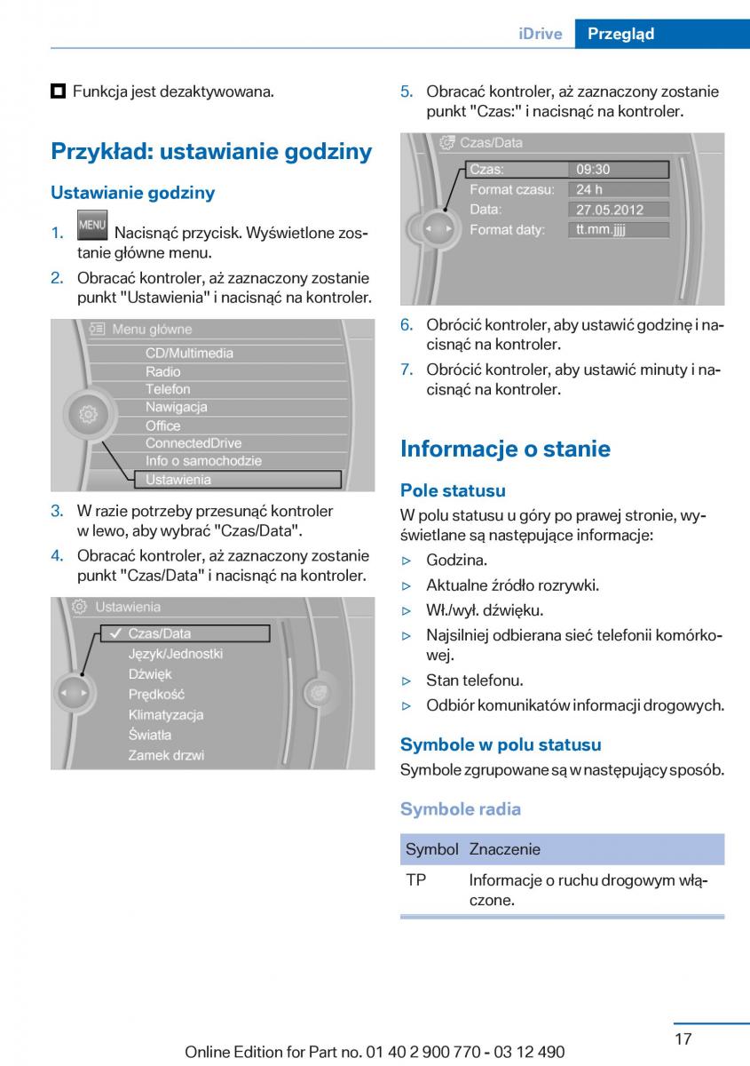 manual  BMW 6 F13 Coupe instrukcja / page 17