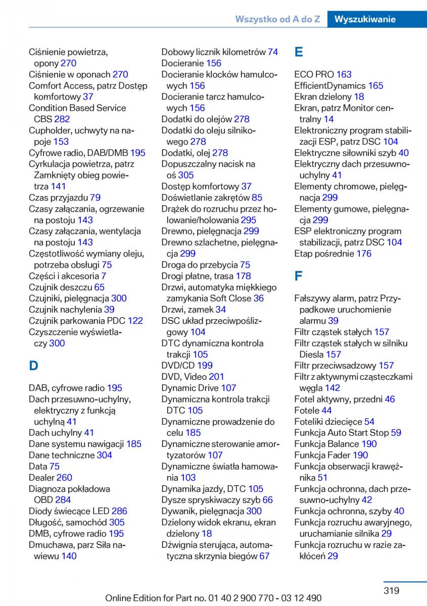 manual  BMW 6 F13 Coupe instrukcja / page 319