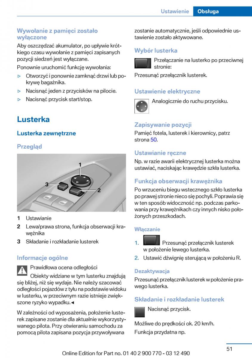 BMW 6 F13 Coupe instrukcja obslugi / page 51