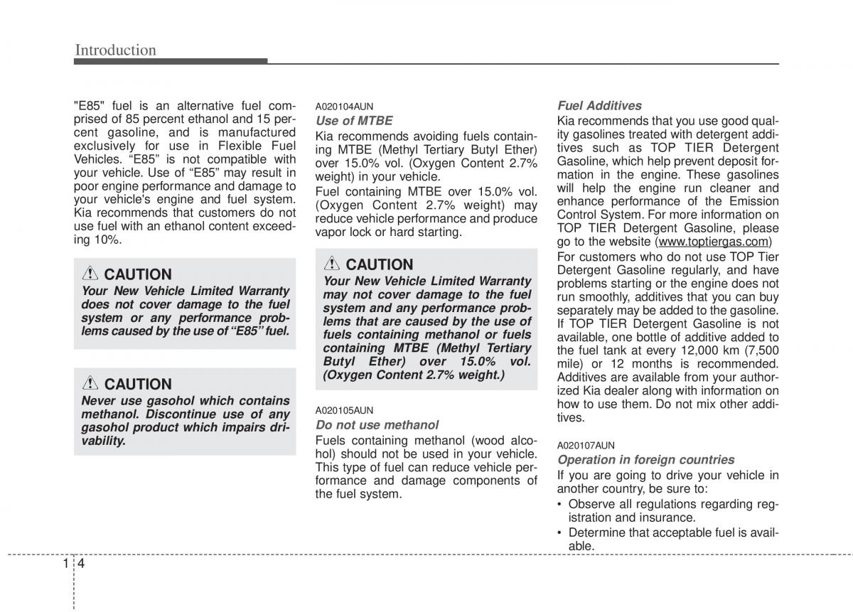 Kia Sportage III 3 owners manual / page 16