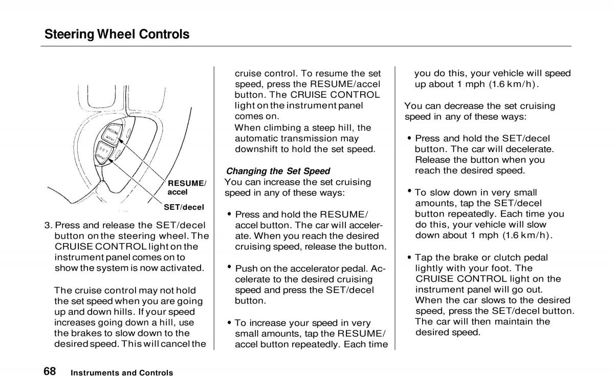Honda Prelude V 5 owners manual / page 69