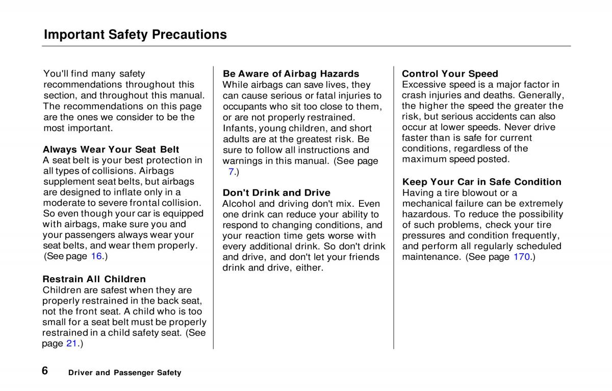 manual  Honda Prelude V 5 owners manual / page 7