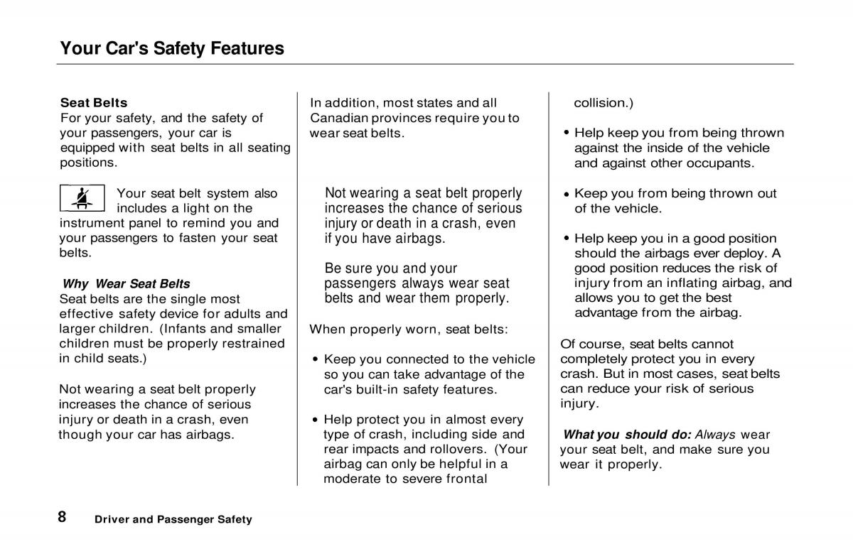 manual  Honda Prelude V 5 owners manual / page 9