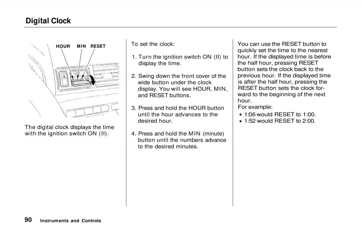 Honda Prelude V 5 owners manual / page 91